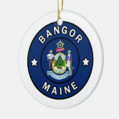 Bangor Maine Keramik Ornament (Links)