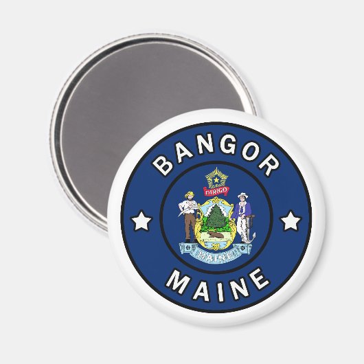 Bangor Maine Magnet (Vorderseite/Rückseite)