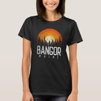 Bangor Maine ME Retro Style Vintager 70er 80er 90s T-Shirt