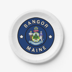 Bangor Maine Pappteller