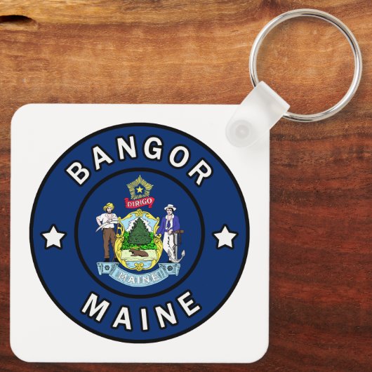Bangor Maine Schlüsselanhänger (Rückseite)
