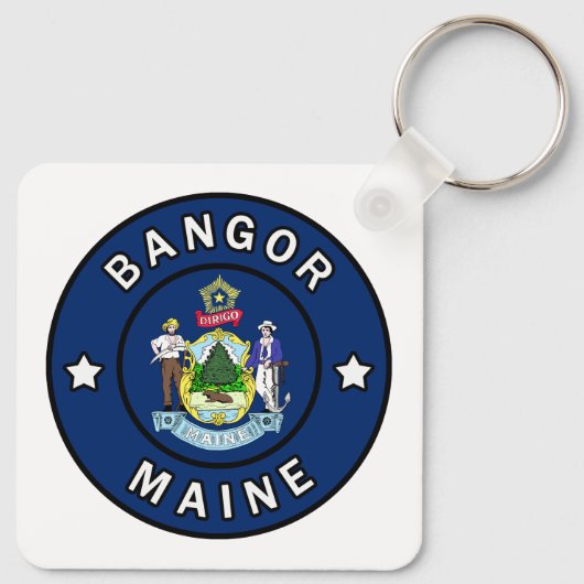 Bangor Maine Schlüsselanhänger (Rückseite)