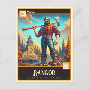 Bangor, Maine   VINTAG Postkarte