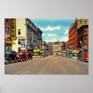 Bangor, ME, Vintage Postkartendrucke Poster