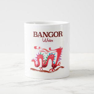 Bangor Wales Drachenposter Jumbo-Tasse