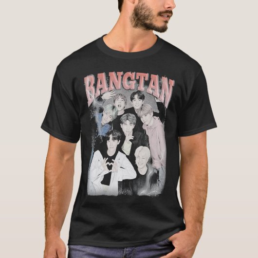 Bangtan Boys Vintag Classic T - Shirt (Vorderseite)