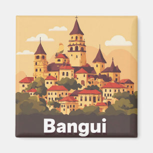 Bangui-Reiseandenken für Zielort-Sammler Magnet