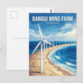 Bangui Windmills Philippines Postkarte (Vorne/Hinten)