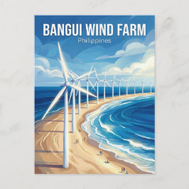 Bangui-Windmühlen Philippinen Postkarte