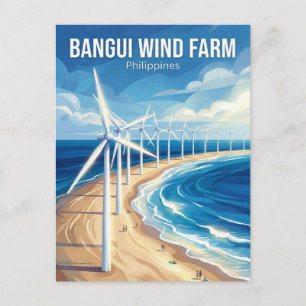 Bangui-Windmühlen Philippinen Postkarte