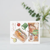 Banh Mi Postcard Postkarte (Stehend Vorderseite)