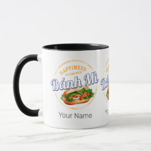 Banh Mi Street Food Baguette Vintag Vietnam Retro Tasse