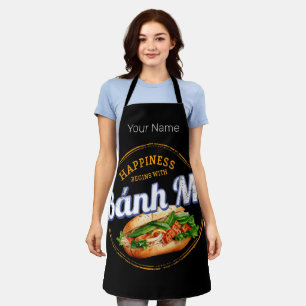 Banh Mi Street Food Baguette Vintage Vietnam Retro Schürze