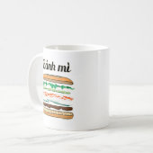Banh MI vietnamesisches Stangenbrot des Kaffeetasse (Vorderseite Links)
