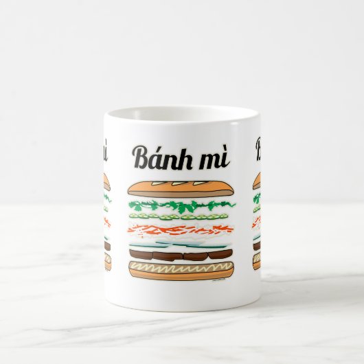 Banh MI vietnamesisches Stangenbrot des Kaffeetasse (Mittel)