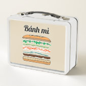 Banh MI vietnamesisches Stangenbrot des Metall Brotdose (Rückseite)