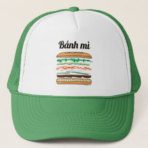 Banh MI vietnamesisches Stangenbrot des Truckerkappe
