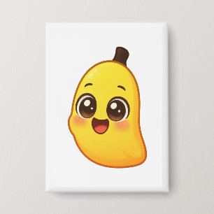 Banini – Süßer Kawaii-Bananen-Charakter Button