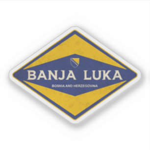 Banja Luka Bosnien und Herzegowina Vintag Aufkleber