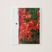 Banja Luka Tulips in einem Feld mit Heißluftballon Puzzle (Vertikal)