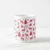 Banjara Greyhound Weihnachtsdesign Kaffeetasse (Mittel)