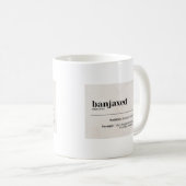 Banjaxed Definition - Funny Irish Slang Kaffeetasse (VorderseiteRechts)