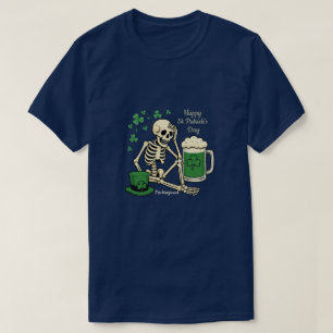 Banjaxed Skeleton Beer St. Patrick’s Day T-Shirt