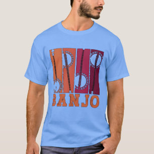 Banjo Acoustic Musical Instrument Lieben Folk Musi T-Shirt