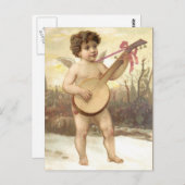 Banjo Angel Postcard Postkarte (Vorne/Hinten)