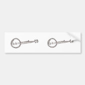 Banjo-Autoaufkleber Autoaufkleber (Vorne)