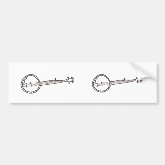 Banjo-Autoaufkleber Autoaufkleber (Vorne)