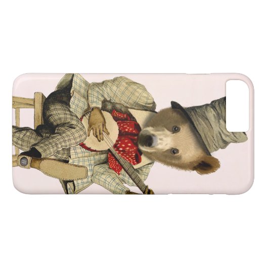 Banjo-Bär 3 Case-Mate iPhone Hülle (Rückseite (Horizontal))