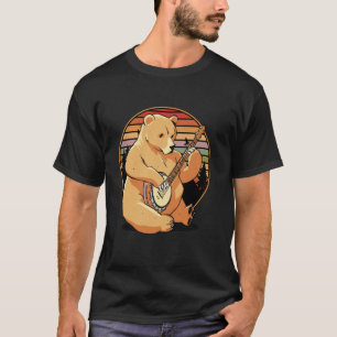 Banjo-Bär-Folk-Stil-Western-Lebensstil-Land-Mu T-Shirt