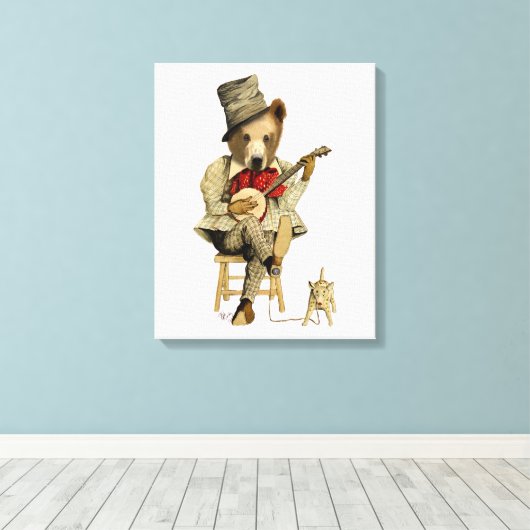 Banjo Bear Leinwanddruck (Insitu (Holzboden))