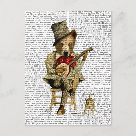 Banjo Bear Postkarte (Vorderseite)