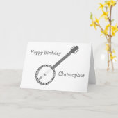 Banjo Birthday Karte (Gelbe Blume)