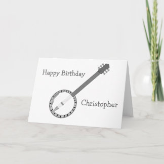Banjo Birthday Karte