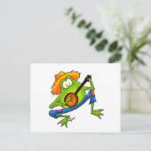 Banjo Bluegrass Frog Postkarte (Stehend Vorderseite)