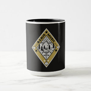 Banjo Bluegrass Musik Tasse