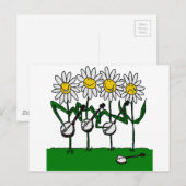 Banjo-Blume Postkarte (Vorne/Hinten)