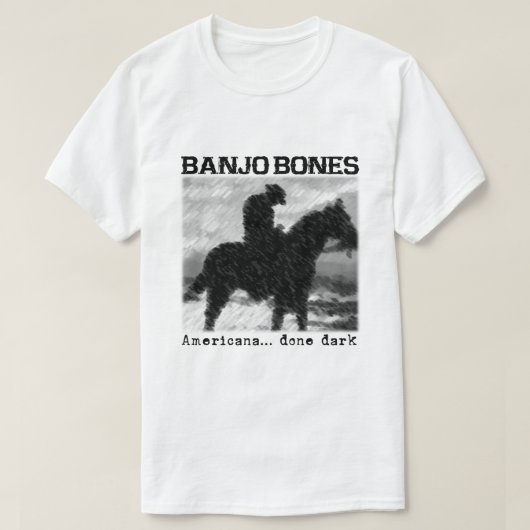 Banjo Bones Americana Done Dark T-Shirt (Design vorne)