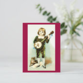 Banjo Boy Postcard Postkarte (Stehend Vorderseite)