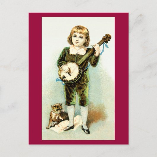 Banjo Boy Postcard Postkarte (Vorderseite)