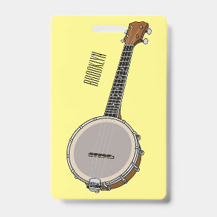 Banjo Cartoon-Illustration Ausweis