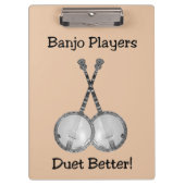 Banjo Clipboard Klemmbrett (Vorderseite)
