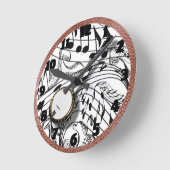 BANJO-CLOCK RUNDE WANDUHR (Winkel)