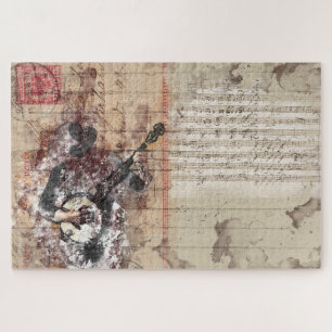 Banjo-Collage-Puzzle Puzzle