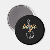 Banjo Country Music Instrument Mandolin Band Gesch Magnet (Vorderseite/Rückseite)
