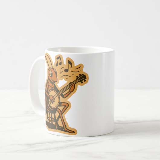 Banjo Cricket Kaffeetasse (Vorderseite Links)