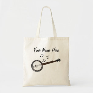 Banjo Custom Tote Bag Banjoist Folk Musiker Gesche Tragetasche